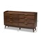 Baxton Studio Lena Mid-Century Walnut Brown Finished 6-Drawer Wood Dresser 157-9534 - alternate 5
